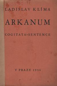 47651. Klíma, Ladislav – Arkanum - Cogitata, Sentence