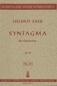 135351. Eder, Helmut – Syntagma für Orchester, op. 45