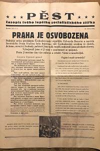 145412. Pěšt, Časopis tvého lepšího socialistického zítřka, Ročník I. (II.), číslo 2 (10. května 1945)