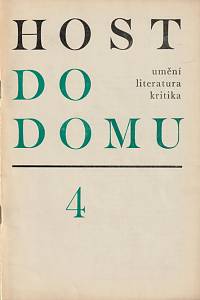145916. Host do domu, Čtrnáctideník pro literaturu, umění a kritiku, Ročník XVII., číslo 4 (1970)