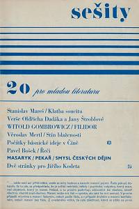 147026. Sešity pro mladou literaturu, Ročník III., číslo 20 (červen 1968)