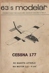 7506. Fara, Jaroslav – Cessna 177, RC maketa letadla na motor 2,5 - 4 cm³