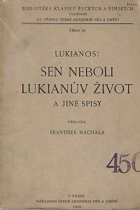 109079. Lúkianos – Sen neboli Lukianův život a jiné spisy