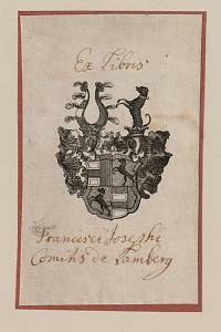 212061. Ex Libris Francisci Josephi Comitis de Lamberg