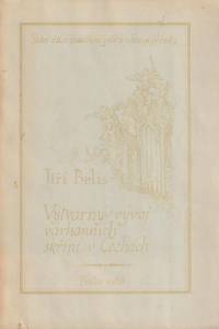 154469. Belis, Jiří – Výtvarný vývoj varhanních skříní v Čechách