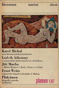 155039. Plamen, Měsíčník pro literaturu, umění a život, Ročník IX., číslo 1 (leden 1967)