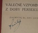 Licht, Antonín – Vzpomínky z doby  persekuce  (sign.)