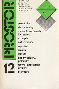 105304. Prostor, nezávislá revue, Ročník III., číslo 12 (leden 1989 / červen 1990)