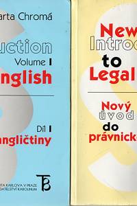 106759. Chromá, Marta – New Introduction to Legal English - Nový úvod do právnické angličtiny I.-II.