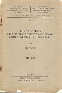 113041. Souček, Stanislav – Domnělá píseň pražských vyhnanců na Slovensko a její slovenské příbuzenstvo