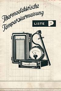 113282. Thermoelektrische Temperaturmessung, Liste P