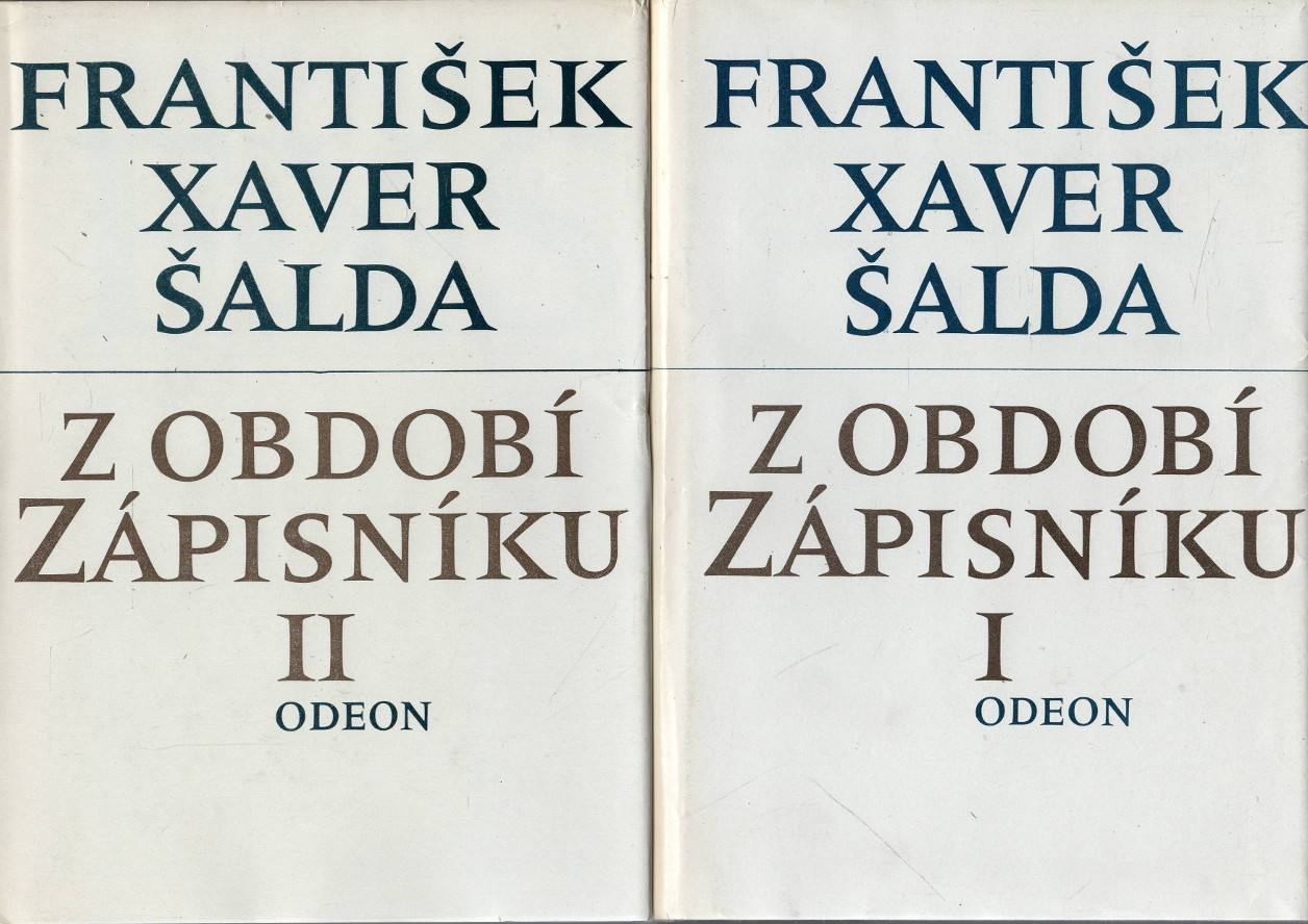Šalda, František Xaver – Z období Zápisníku