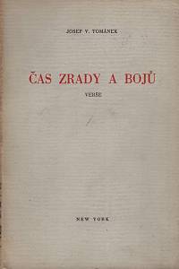 109266. Tománek, Josef Václav – Čas zrady a bojů, verše