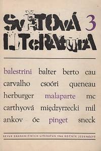109425. Světová literatura, Revue zahraničních literatur, Ročník XI., číslo 3 (1966)