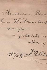 Podlaha, Antonín – Soupis památek historických a uměleckých v království Českém od pravěku do počátku XIX. století. VI, Politický okres Mělnický (podpis)