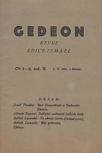116736. Gedeon, Ročník II., číslo 1-2 (1931)