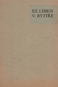116756. Rytíř, Václav – Seznam ex libris a novoročenek Václava Rytíře