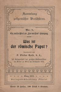 117167. Kolb, Victor – Was ist der römische Papst?