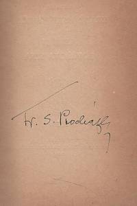 Procházka, František Serafínský – Hradčanské písničky, Písničky kovářova syna (podpis)