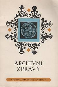 118513. Archivní zprávy I. (1976)