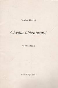 208285. Havel, Václav / Brun, Robert – Chvála bláznovství