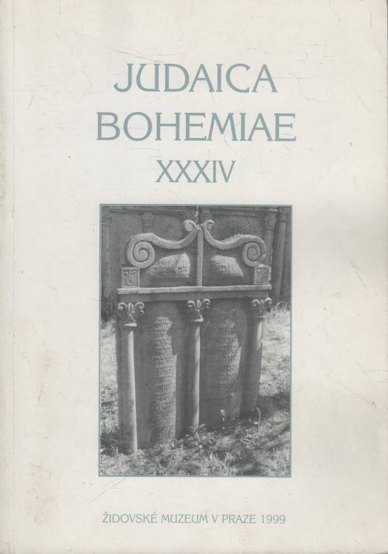 Judaica Bohemiae XXXIV. (1998)