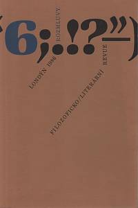 16623. Rozmluvy, Literární a filozofická revue 6 (1986)