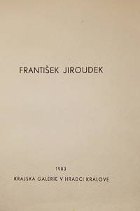 44781. Sůva, Josef / Jiroudek, František – František Jiroudek
