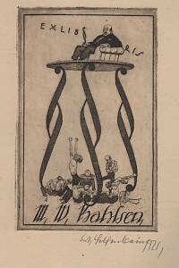 202308. Helfenbein, Walter – Exlibris M. W. Bahlsen