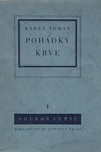 34484. Toman, Karel [= Bernášek, Antonín] – Pohádky krve 