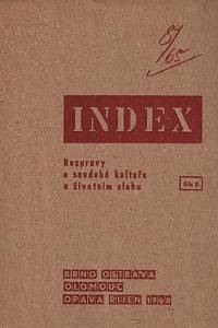 43034. Index, Rozpravy o soudobé kultuře a životním slohu, Ročník I., číslo 8 (1968)