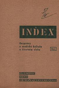 48186. Index, Rozpravy o soudobé kultuře a životním slohu, Ročník I., číslo 5  (1968)