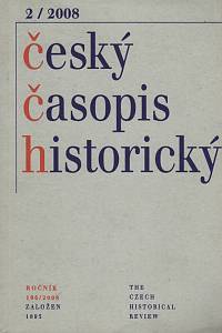 57372. Český časopis historický, Ročník CVI., číslo 2 (2008)