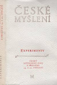 25452. Experimenty, Český literární esej z přelomu 19. a 20. století