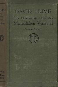 124356. Hume, David / Richter, Raoul (ed.) – Eine Untersuchung über den menschlichen Verstand