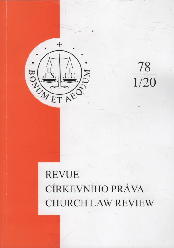 Revue církevního práva = Church Law Review, Ročník XXVI., číslo 78-1 (2020)