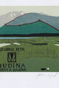 201033. Manojlín, Martin – Ex libris Petr Budina - oděvy a galerie