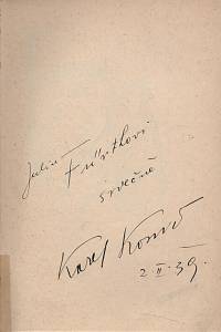Konrád, Karel – Robinsonáda (podpis)