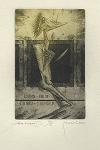200813. Bugáň, Zdenek – Láska a svetlo I., exlibris J. Runštuk, edition Biblos