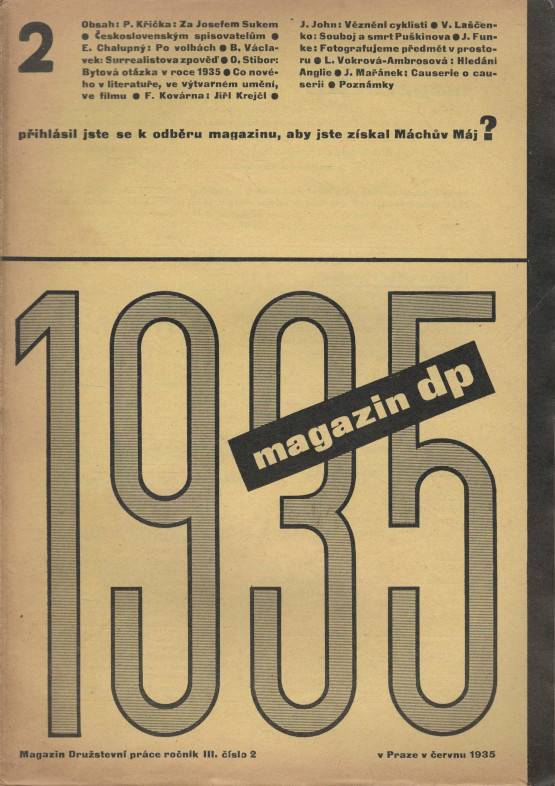 Magazin dp, Magazin Družstevní práce, Ročník III., číslo 1-10 (1935-1936)