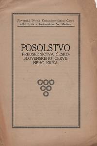 53698. Posolstvo predsedníctva Československého Červeního Kríža.