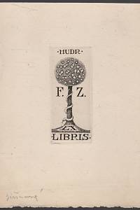 204035. Jiřincová, Ludmila – MUDr. F.Z. ex libris