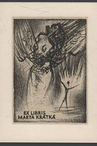 202148. Krátký, Bohumil – Ex libris Marta Krátká