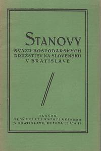5416. Décsy / Petrech – Stanovy sväzu hospodárskych družstiev na Slovensku v Bratislave