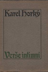 31851. Horký, Karel – Verše intimní 