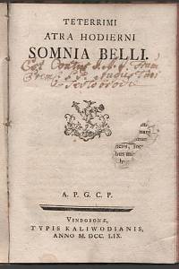 A.P.G.C.P. –  Teterrimi Atra Hodierni Somnia Belli.