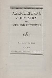 130118. Agricultural Chemistry and Soils and Fertilizers