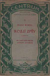 130759. Werfel, Franz – Kozlí zpěv : 5 dějství