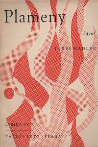 23573. Kadlec, Josef – Plameny, básně