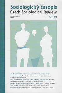 133741. Sociologický časopis = Czech Sociological Review, Ročník LV., číslo 5 (2019)